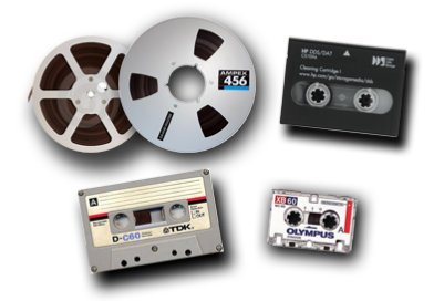 Wij digitaliseren alle soorten audiotapes